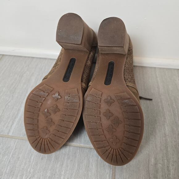 Womens Timberland Rudston Lt Brown Leather Lace Up Shoe Boots 6.5 - Picture 5 of 6